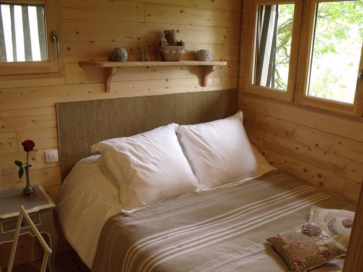 La Cabane Du Vieux Chene Susmiou Buitenkant foto